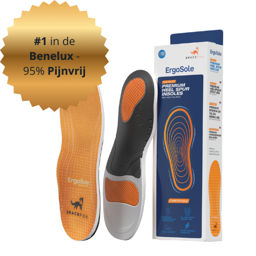 Bracefox® Medical Insoles 'ErgoSole' | 2025 Edition | For Plantar Fasciitis &amp; Heel Pain Relief