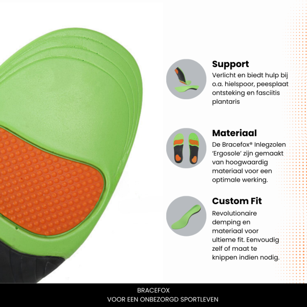 Bracefox® Steunzolen ‘ErgoSole’