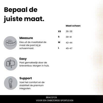 Bracefox® Steunzolen ‘ErgoSole’