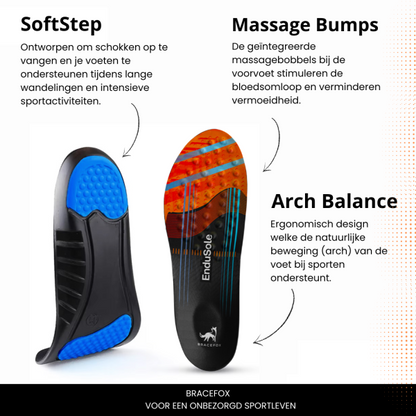 Bracefox® Sport inlegzolen ‘EnduSole’